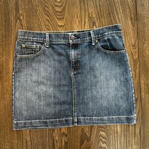 Y2K GAP Jeans Denim Mini Skirt Size 12